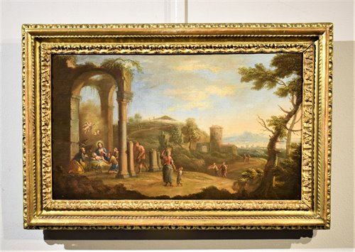 Arcadian Landscape with Nativity